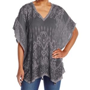 Johnny Was IVORY Tribal Poncho